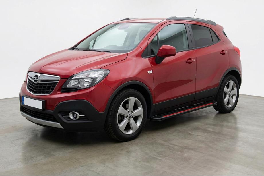 Opel Mokka 2012-2021 Side Steps Maya Red (2 pcs, Aluminum) Image