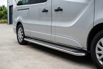 Opel Vivaro 2001–2015 Side Steps Maydos V2 (2 pcs, Aluminum & Stainless Steel) photo 1