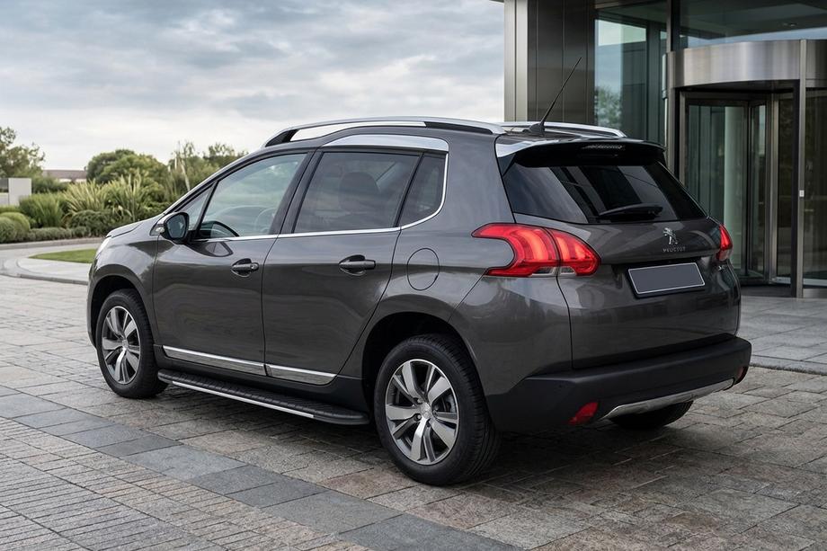 Peugeot 3008 2008-2016 Side Steps Bosphorus Grey (2 pcs, Aluminum) 2014-2016 Image