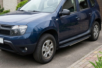 Renault Duster 2008–2017 Side Steps Bosphorus Grey (2 pcs, Aluminum) photo 1