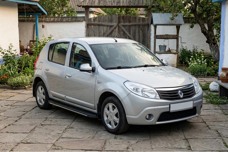 Renault Sandero 2007-2013 Side Steps Bosphorus Grey (2 pcs, Aluminum) Image