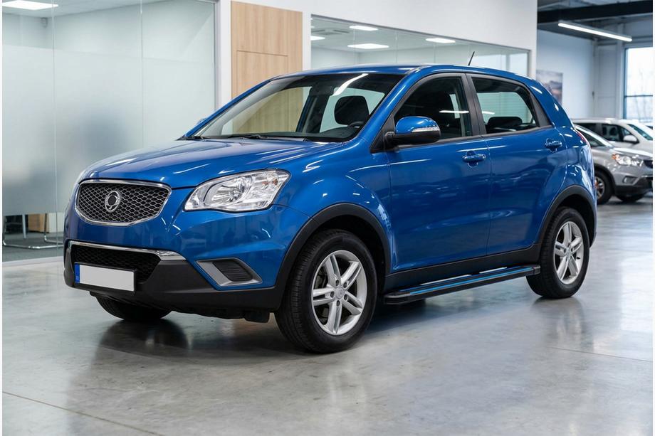 SsangYong Korando 2010-2019 Side Steps Maya Blue (2 pcs, Aluminum) Image