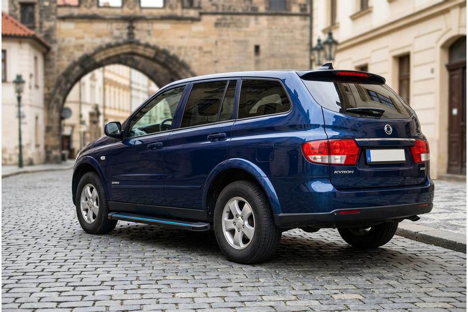 SsangYong Kyron 2005-2014 Side Steps Maya Blue (2 pcs, Aluminum) Image