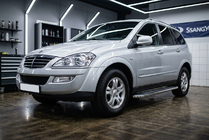 SsangYong Kyron 2005-2014 Side Steps Maydos V2 (2 pcs, Aluminum & Stainless Steel) photo 1