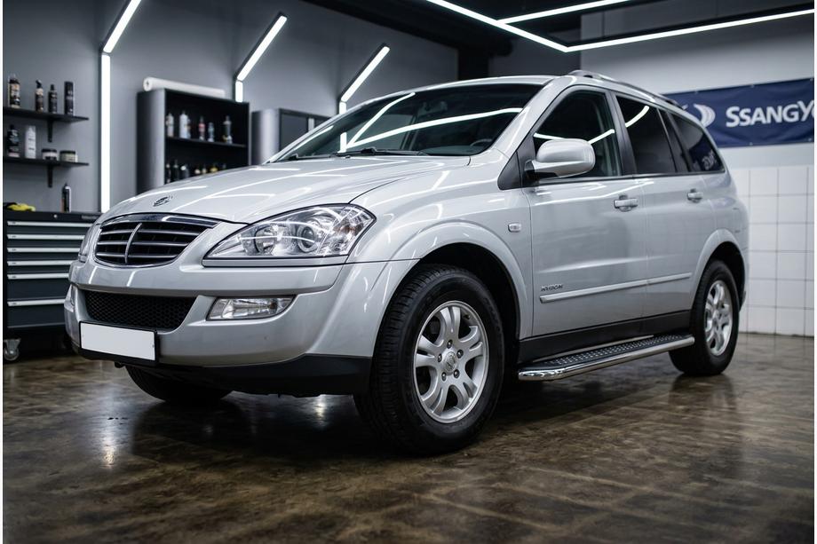 SsangYong Kyron 2005-2014 Side Steps Maydos V2 (2 pcs, Aluminum & Stainless Steel) Image