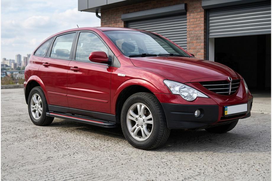 SsangYong Action 2005-2018 Side Steps Maya Red (2 pcs, Aluminum) Image