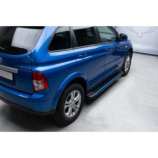 Side Steps Maya Blue (2 pcs, Aluminum) SsangYong Action 2005-2018 photo 1