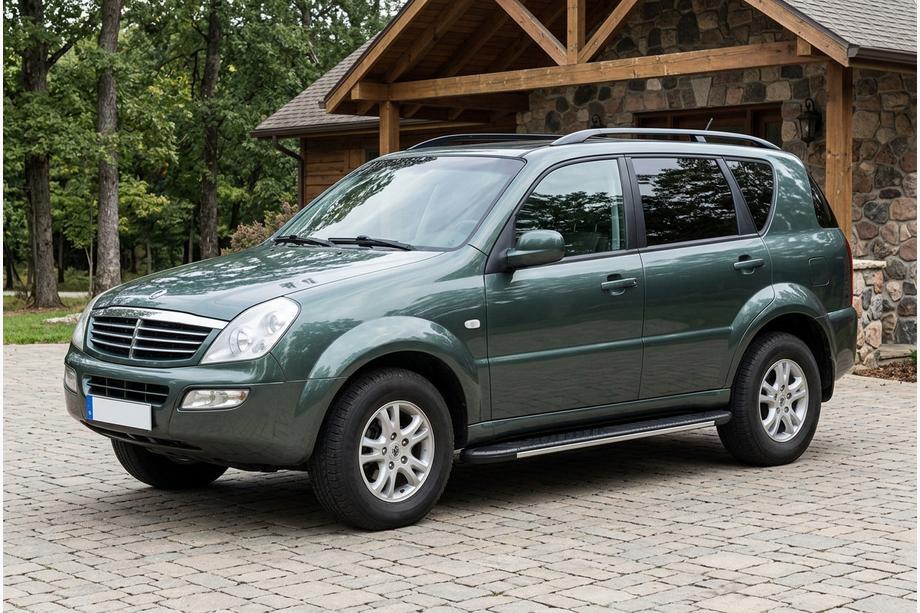 SsangYong Rexton I 2001-2017 Side Steps Bosphorus Grey (2 pcs, Aluminum) 2012-2017 Image
