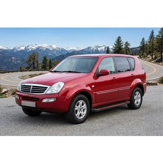 Side Steps Maya Red (2 pcs, Aluminum) SsangYong Rexton I 2001-2017 photo 1