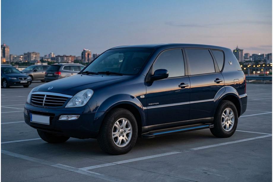 SsangYong Rexton I 2001-2017 Side Steps Maya Blue (2 pcs, Aluminum) Image