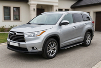 Toyota Highlander 2013-2019 Side Steps Bosphorus Grey (2 pcs, Aluminum) photo 1
