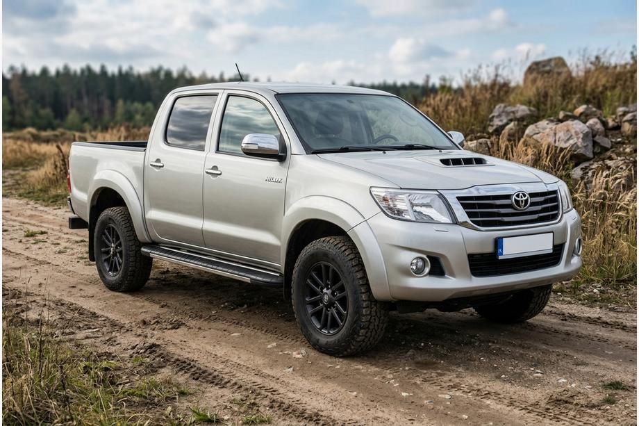 Toyota Hilux 2006-2015 Side Steps Bosphorus Grey (2 pcs, Aluminum) Image