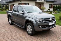 Volkswagen Amarok 2010-2022 Side Steps Bosphorus Grey (2 pcs, Aluminum) photo 1