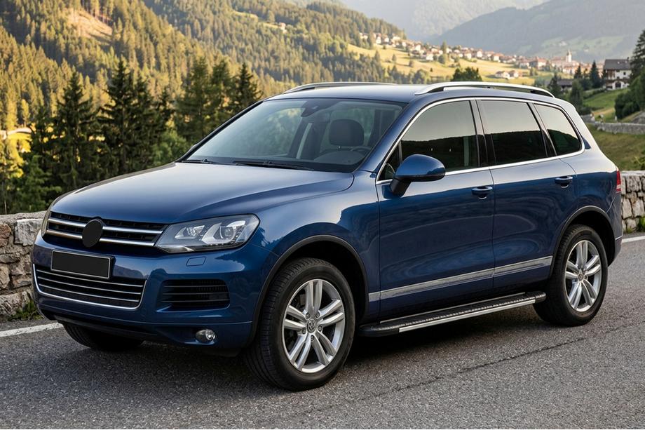 Volkswagen Touareg 2010-2018 Side Steps Bosphorus Grey (2 pcs, Aluminum) Image