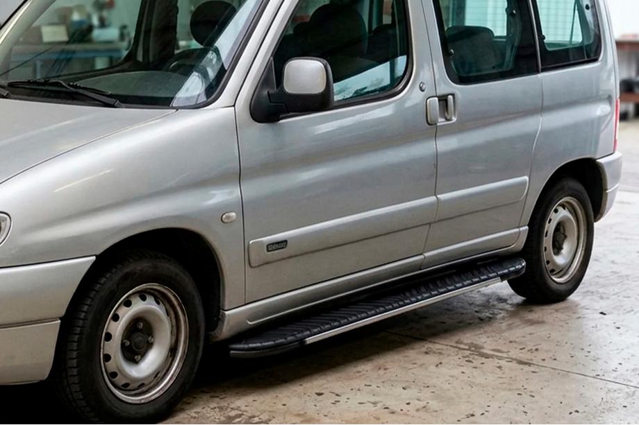 Peugeot Partner 1996-2008 Side Steps Bosphorus Grey (2 pcs, Aluminum) Image