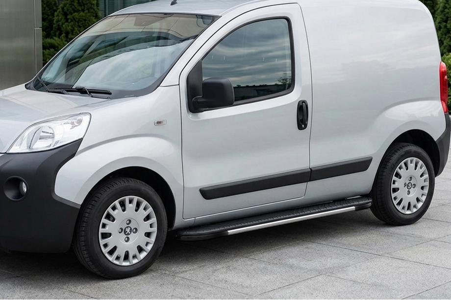 Peugeot Bipper 2008-2017 Side Steps Bosphorus Grey (2 pcs, Aluminum) Image