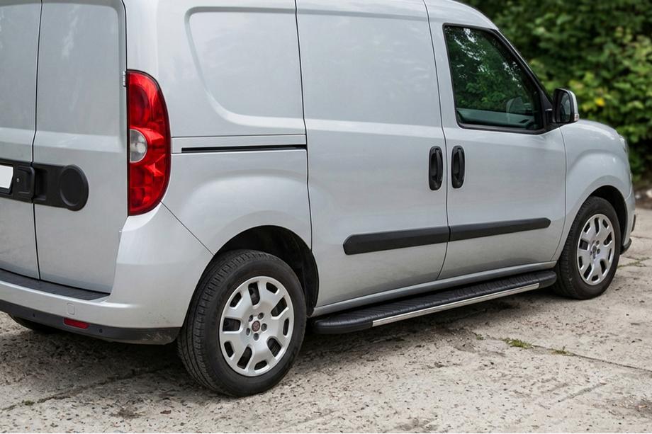 Opel Combo 2012-2018 Side Steps Bosphorus Grey (2 pcs, Aluminum) Image