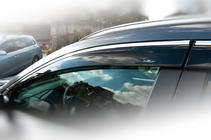 Honda CRV 2017-2022 Window deflectors with chrome trim (4 pcs, HIC) photo 3