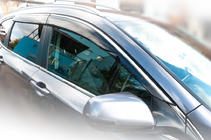 Honda CRV 2017-2022 Window deflectors with chrome trim (4 pcs, HIC) photo 5