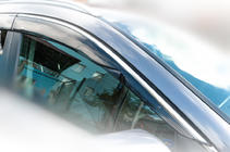 Honda CRV 2017-2022 Window deflectors with chrome trim (4 pcs, HIC) photo 6
