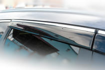 Honda CRV 2017-2022 Window deflectors with chrome trim (4 pcs, HIC) photo 8