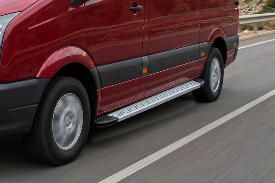 Volkswagen Crafter 2016- Side Steps Maya V2 (2 pcs, Aluminum) Image