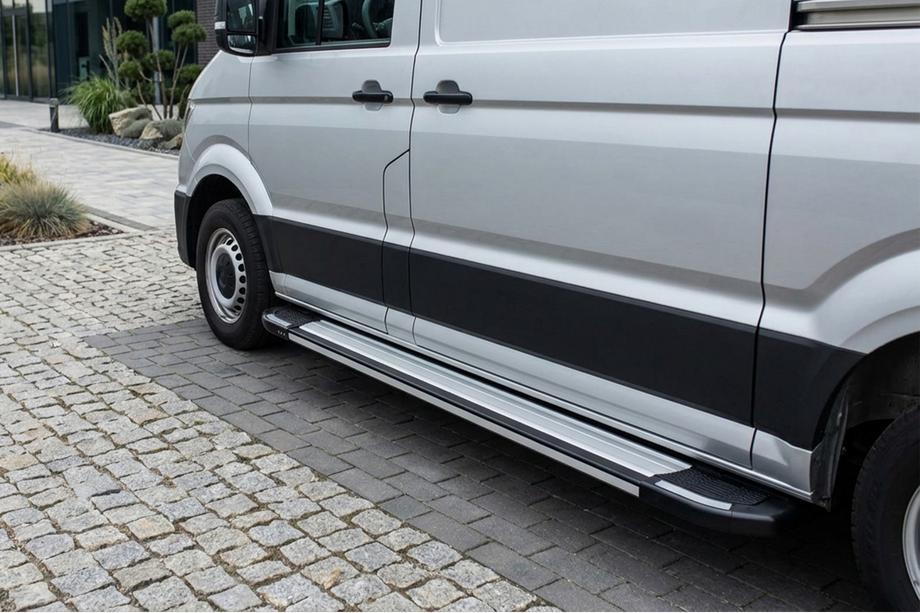 Volkswagen Crafter 2016- Side Steps Rainbow (2 pcs, Aluminum) Long/ExtraLong Image