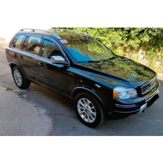 Window deflectors with chrome trim (4 pcs, HIC) Volvo XC90 2002-2014 photo 1