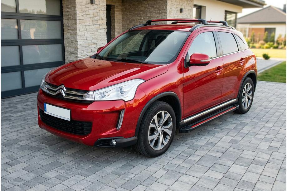 Citroen C-4 Aircross 2012-2017 Side Steps Maya Red (2 pcs, Aluminum) Photo 1