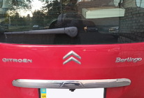 Citroen Berlingo 2008-2018 Chrome trim above license plate (stainless steel) photo 1