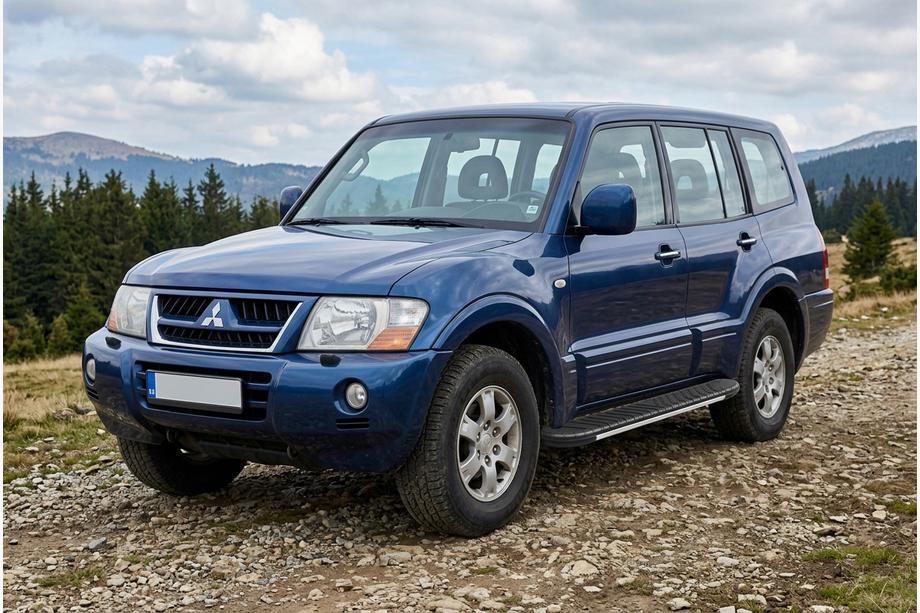 Mitsubishi Pajero Wagon III 1999-2006 Side Steps Bosphorus Grey (2 pcs, Aluminum) Image