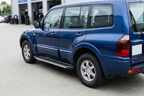 Mitsubishi Pajero Wagon III 1999-2006 Side Steps Maya V1 (2 pcs, Aluminum) photo 1