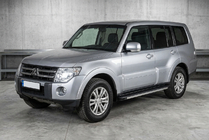 Mitsubishi Pajero Wagon IV 2006-2021 Side Steps Maya V1 (2 pcs, Aluminum) photo 1