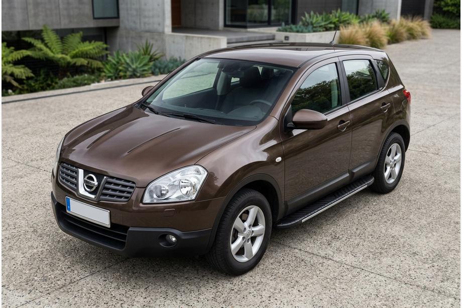Nissan Qashqai 2007-2010 Side Steps Bosphorus Grey (2 pcs, Aluminum) Image