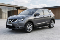 Nissan Qashqai 2014-2021 Side Steps Bosphorus Grey (2 pcs, Aluminum) photo 1