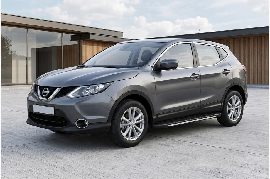 Nissan Qashqai 2014-2021 Side Steps Bosphorus Grey (2 pcs, Aluminum) Image