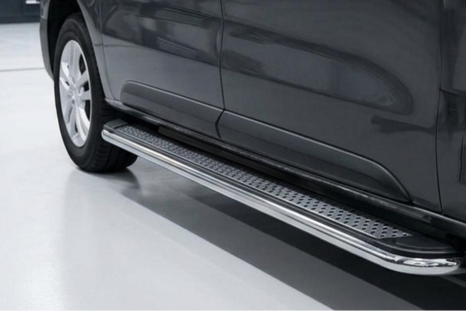 Citroen Jumpy/Dispatch 2017- Side Steps Maydos V2 (2 pcs, Aluminum & Stainless Steel) Image