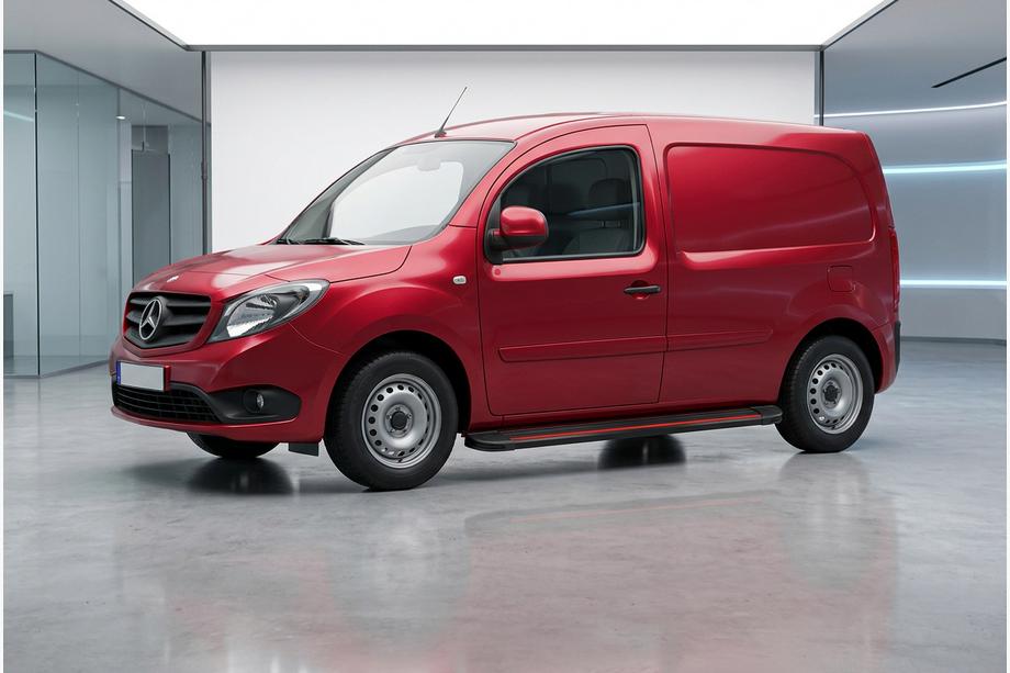 Mercedes Citan 2013-2021 Side Steps Maya Red (2 pcs, Aluminum) Image