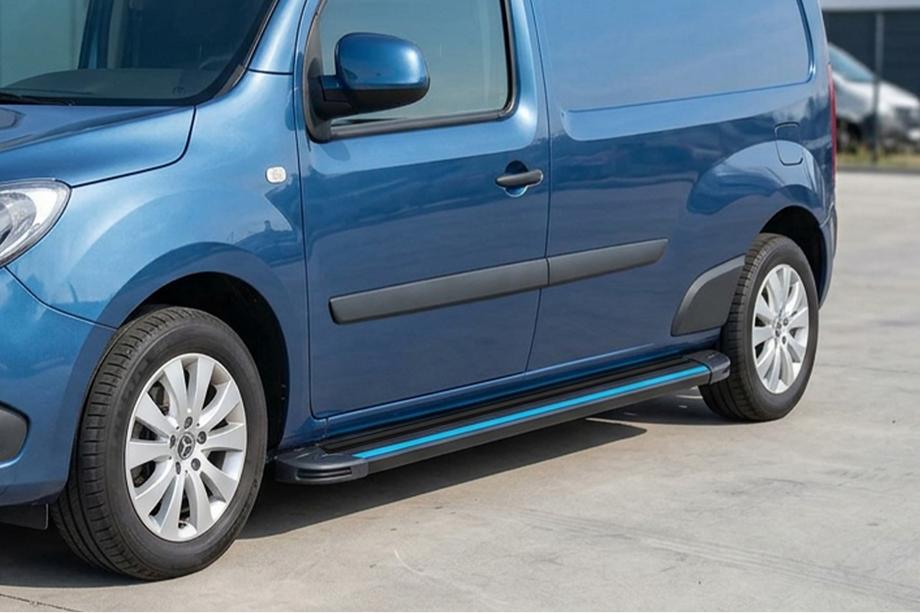 Mercedes Citan 2013-2021 Side Steps Maya Blue (2 pcs, Aluminum) Image
