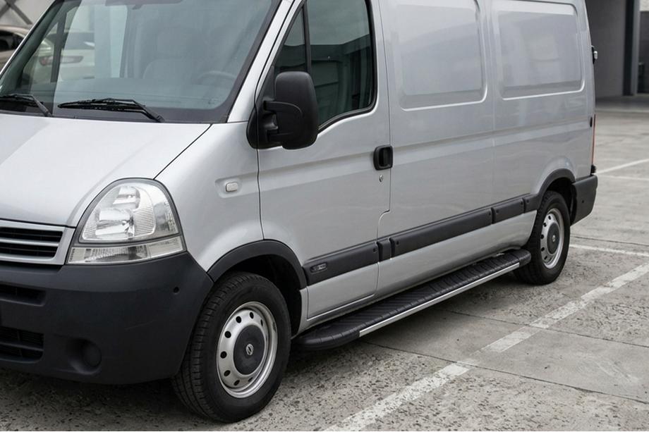 Nissan Interstar 2002-2010 Side Steps Bosphorus Grey (2 pcs, Aluminum) Image