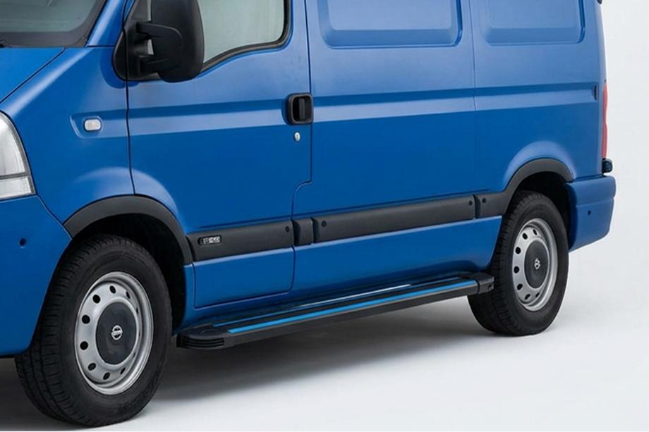 Nissan Interstar 2002-2010 Side Steps Maya Blue (2 pcs, Aluminum) Image