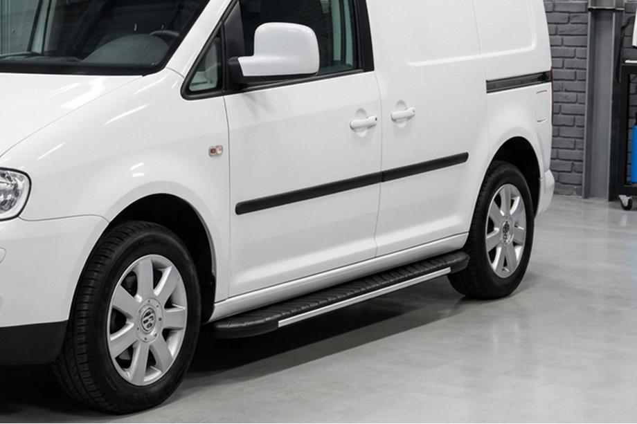 Volkswagen Caddy 2010-2015 Side Steps Bosphorus Grey (2 pcs, Aluminum) Image