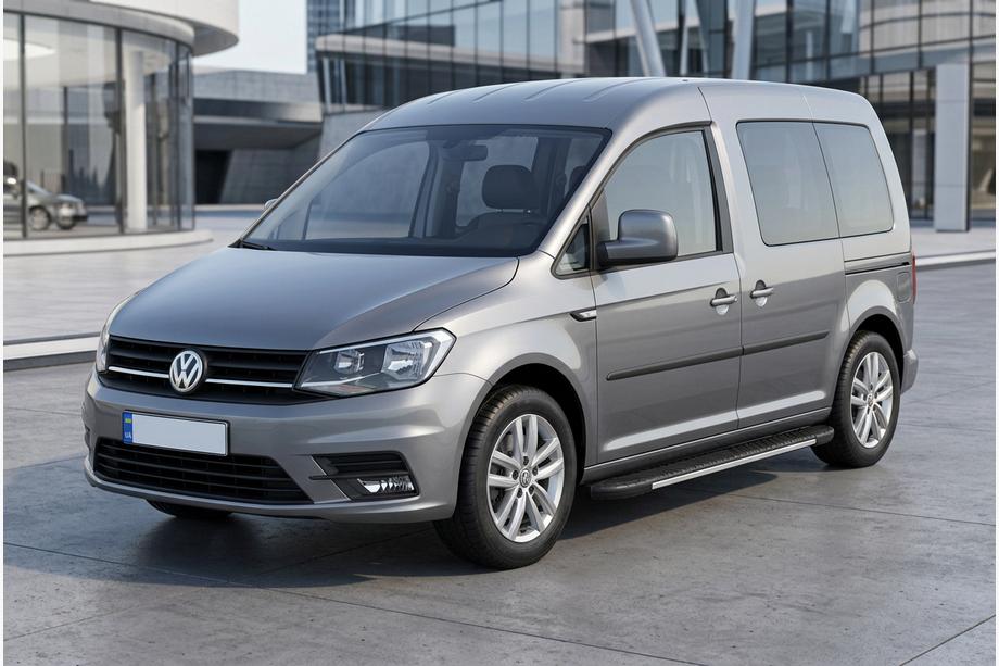Volkswagen Caddy 2015-2020 Side Steps Bosphorus Grey (2 pcs, Aluminum) Image