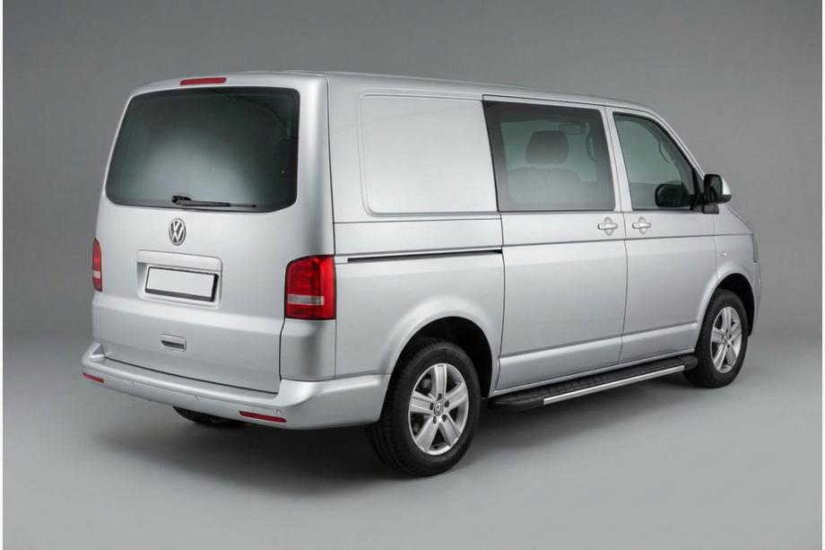 Volkswagen T5 2010-2015 Side Steps Bosphorus Grey (2 pcs, Aluminum) Long Wheelbase Image