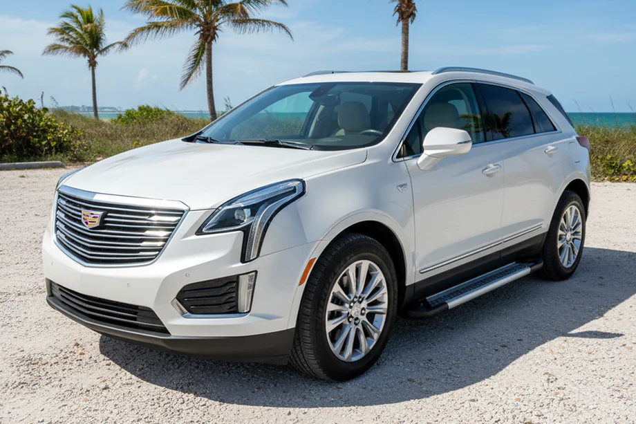 Cadillac XT5 2016- Side Steps New Vision Grey (2 pcs, Aluminum) Image