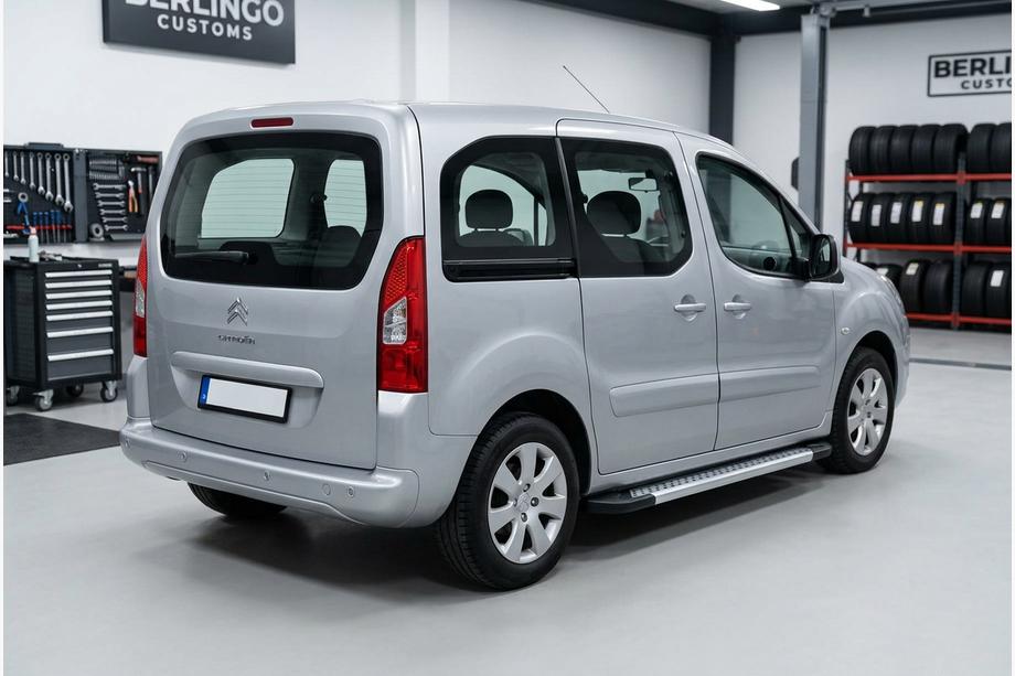 Citroen Berlingo 2008-2018 Side Steps New Vision Grey (2 pcs, Aluminum) Image