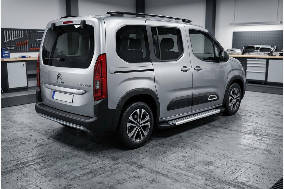 Citroen Berlingo/Multispace 2018- Side Steps New Vision Grey (2 pcs, Aluminum) Image