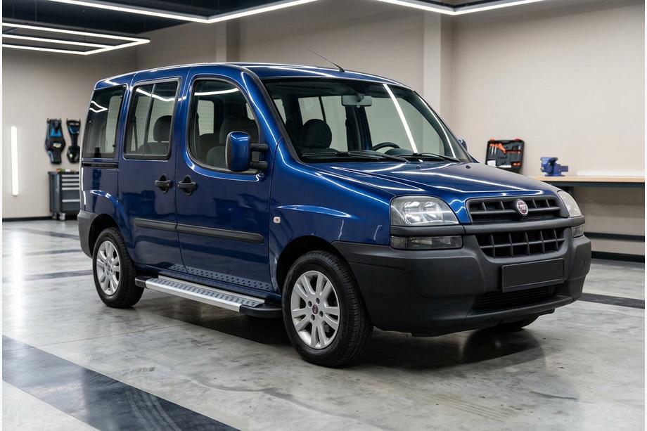 Fiat Doblo I 2005-2010 Side Steps New Vision Grey (2 pcs, Aluminum) Standard Base Image
