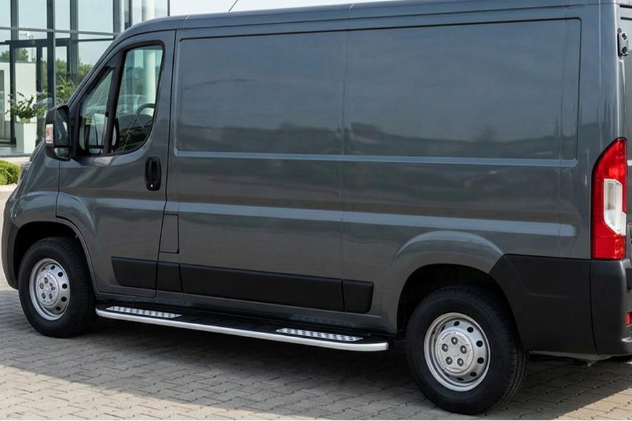 Fiat Ducato 2006-2025 Side Steps Tayga V2 (2 pcs, Aluminum) Image