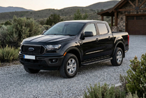 Ford Ranger 2011–2022 Side Steps Tayga Black (2 pcs, Aluminum) photo 1